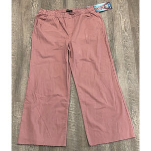 Soundstyle Pants Paper Bag Wide Leg Dusty Rose XL NWT